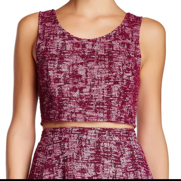 Free Press Textured Purple Crop Top - Picture 4 of 4